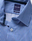 MARITEMES FINE TWILL STRIPE SLIM FIT SHIRT