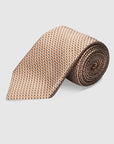 Italian Silk Tie Diagonal Line Print