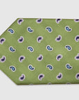 Italian Silk Tie Two Tone Paisley Jacquard