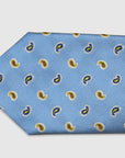 Italian Silk Tie Two Tone Paisley Jacquard