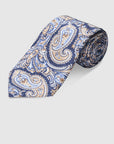 Italian Silk Tie Colourful Paisley Print