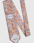 Italian Silk Tie Colourful Paisley Print