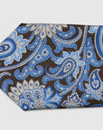 Italian Silk Tie Contrast Paisley Print