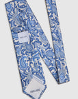 Italian Silk Tie Contrast Paisley Print