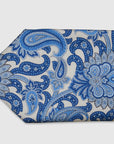 Italian Silk Tie Contrast Paisley Print
