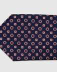 Italian Silk Tie Two-Tone Floral Print
