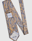 Italian Silk Tie Two-Tone Paisley Jacquard
