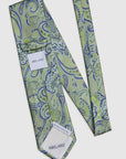 Italian Silk Tie Two-Tone Paisley Jacquard