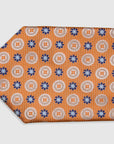 Italian Silk Tie Floral Circle Print