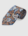 Italian Silk Tie Colourful Paisley Print