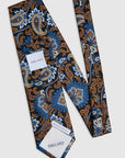 Italian Silk Tie Colourful Paisley Print