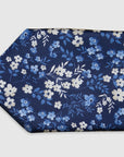 Italian Silk Tie Two Tone Floral Print