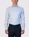 ZANZIBAR FINE ZIG-ZAG TWILL CLASSIC FIT SHIRT
