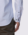 TEGUISE TRIMMED TWILL SLIM FIT SHIRT