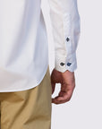 TEGUISE TRIMMED TWILL SLIM FIT SHIRT