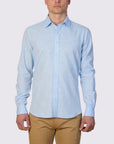 MELANGE MINNOWBONE LINEN BLEND SLIM FIT SHIRT