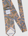 SIREGAR TWILL PRINT TIE - ORANGE