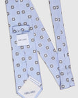 MEDALLION JACQUARD TIE - SKY