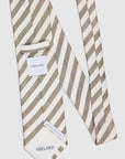 LINEN SILK FRESH STRIPE TIE - PISTACHIO