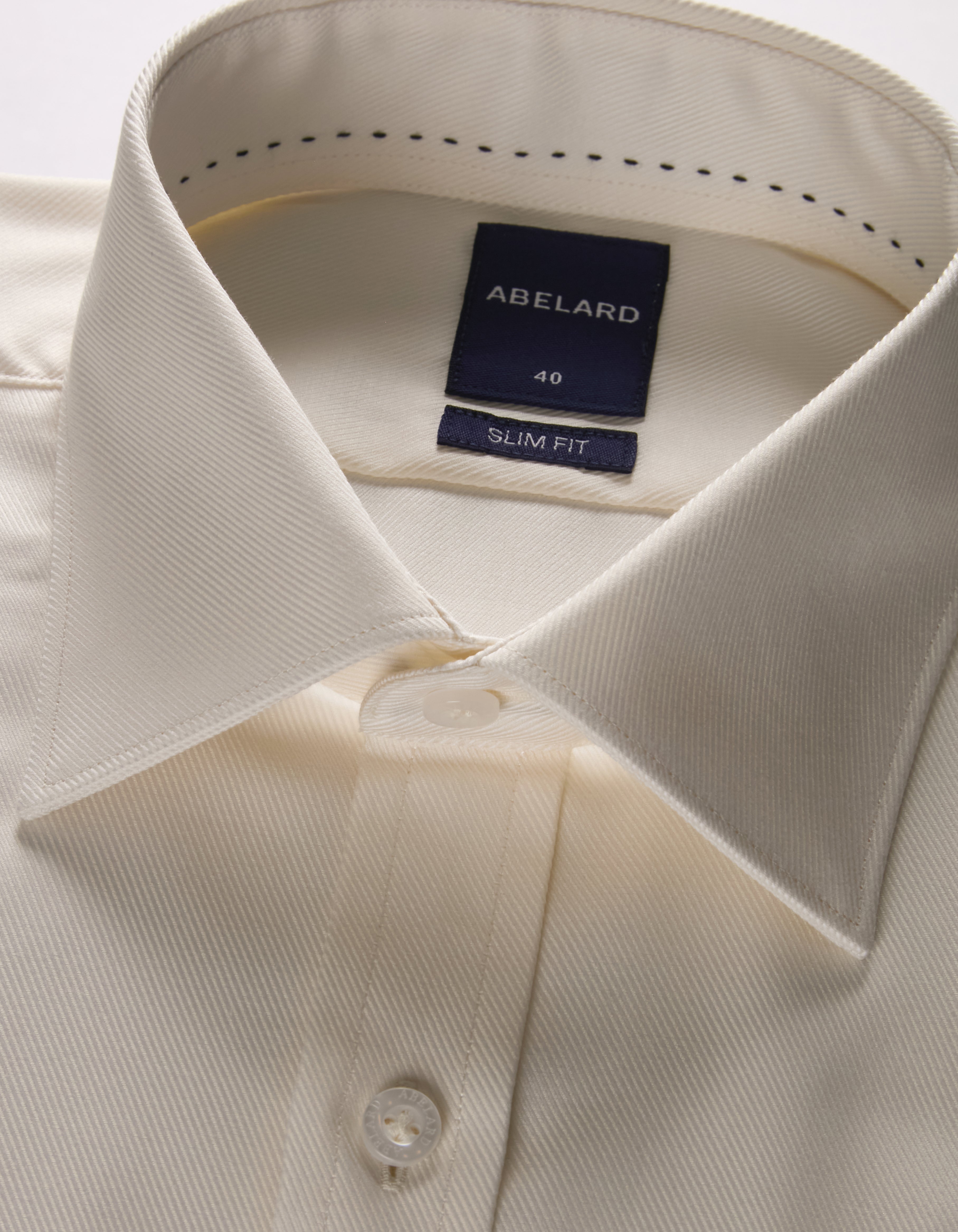 GROOM'S 2 PLY TWLL SLIM FIT - IVORY Abelard Shirts GROOM'S 2 PLY TWLL SLIM FIT - IVORY Abelard Shirts
