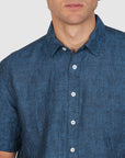 PURE LINEN SHIRT CLASSIC FIT SHORT SLEEVE