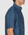 PURE LINEN SHIRT CLASSIC FIT SHORT SLEEVE