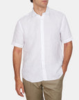 PURE LINEN SHIRT CLASSIC FIT SHORT SLEEVE