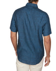 PURE LINEN SHIRT SLIM FIT SHORT SLEEVE