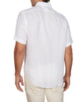 PURE LINEN SHIRT SLIM FIT SHORT SLEEVE
