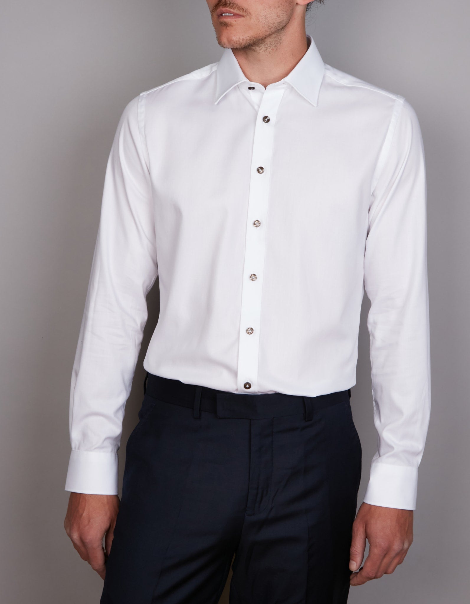 BOTTONE CIOCCOLATO LUXE SHIRT SLIM FIT