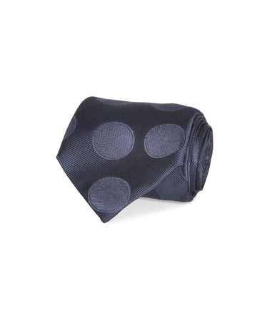 Italian Silk Tie Jacquard Spot Print