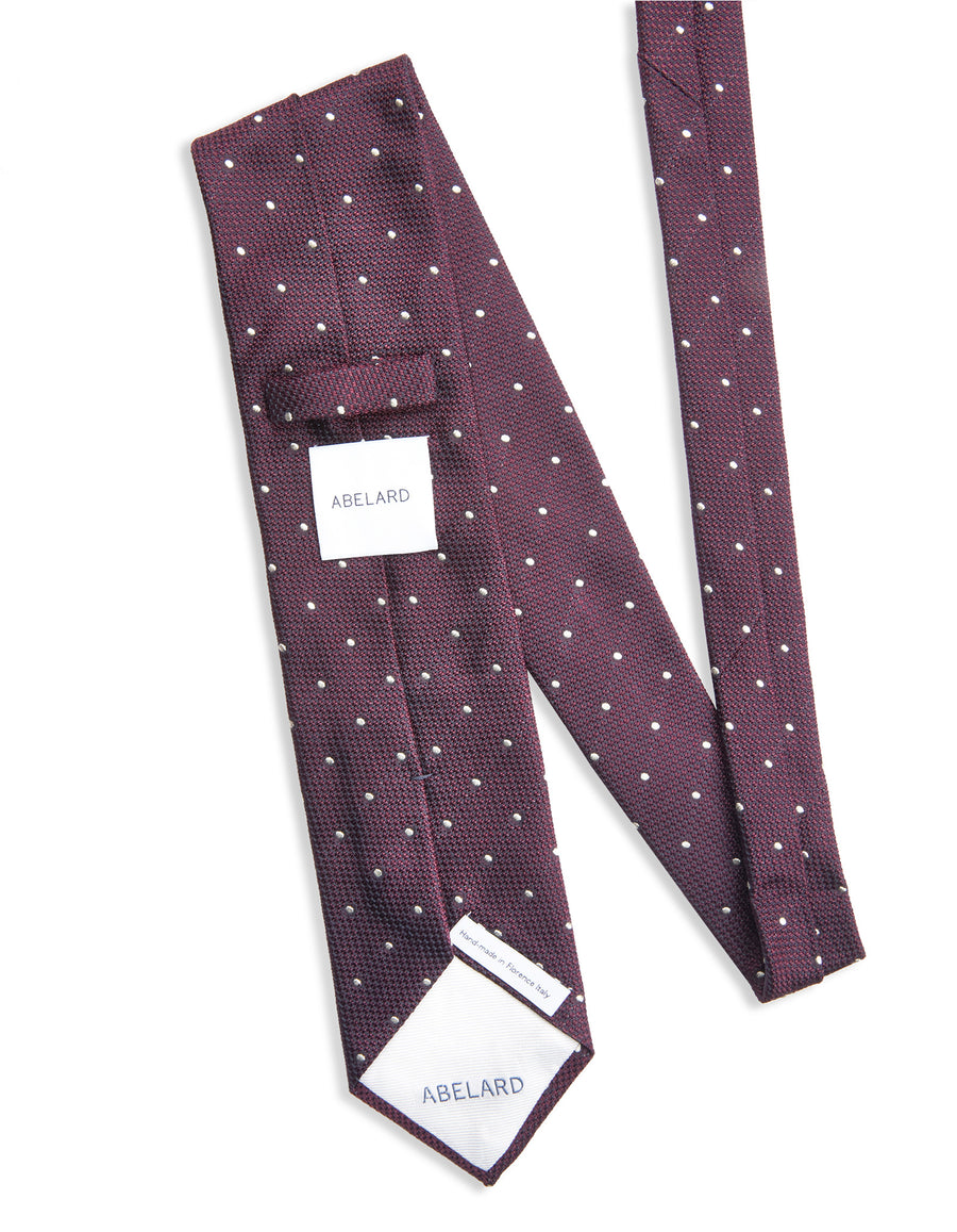 Italian Silk Tie Jacquard Geometric Print