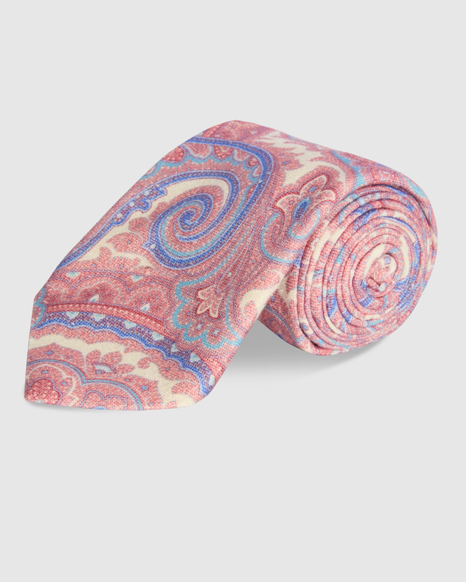 ABELARD SILK TIE - STRAWBERRY