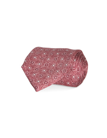 Italian Silk Tie Geometric Print