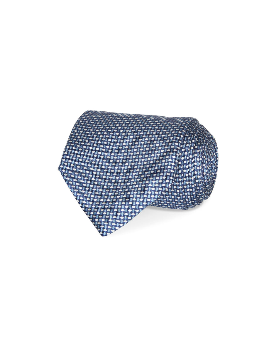 Italian Silk Tie Dotted Digital Print