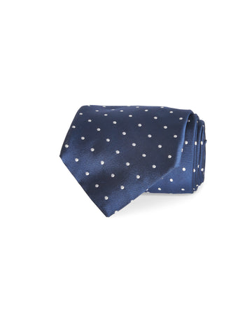 Dot Jacquard Weave Silk Tie