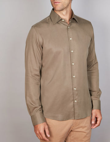 Pure Tencel Twill Shirt Slim Fit