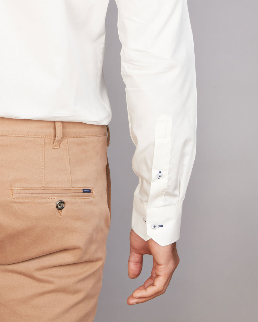 WOOL BLEND TWILL SHIRT SLIM FIT