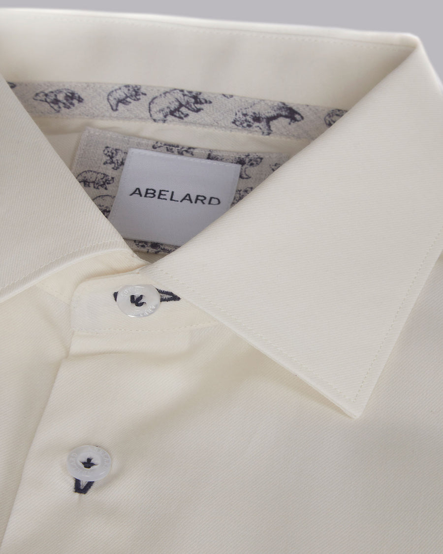 WOOL BLEND TWILL SHIRT SLIM FIT