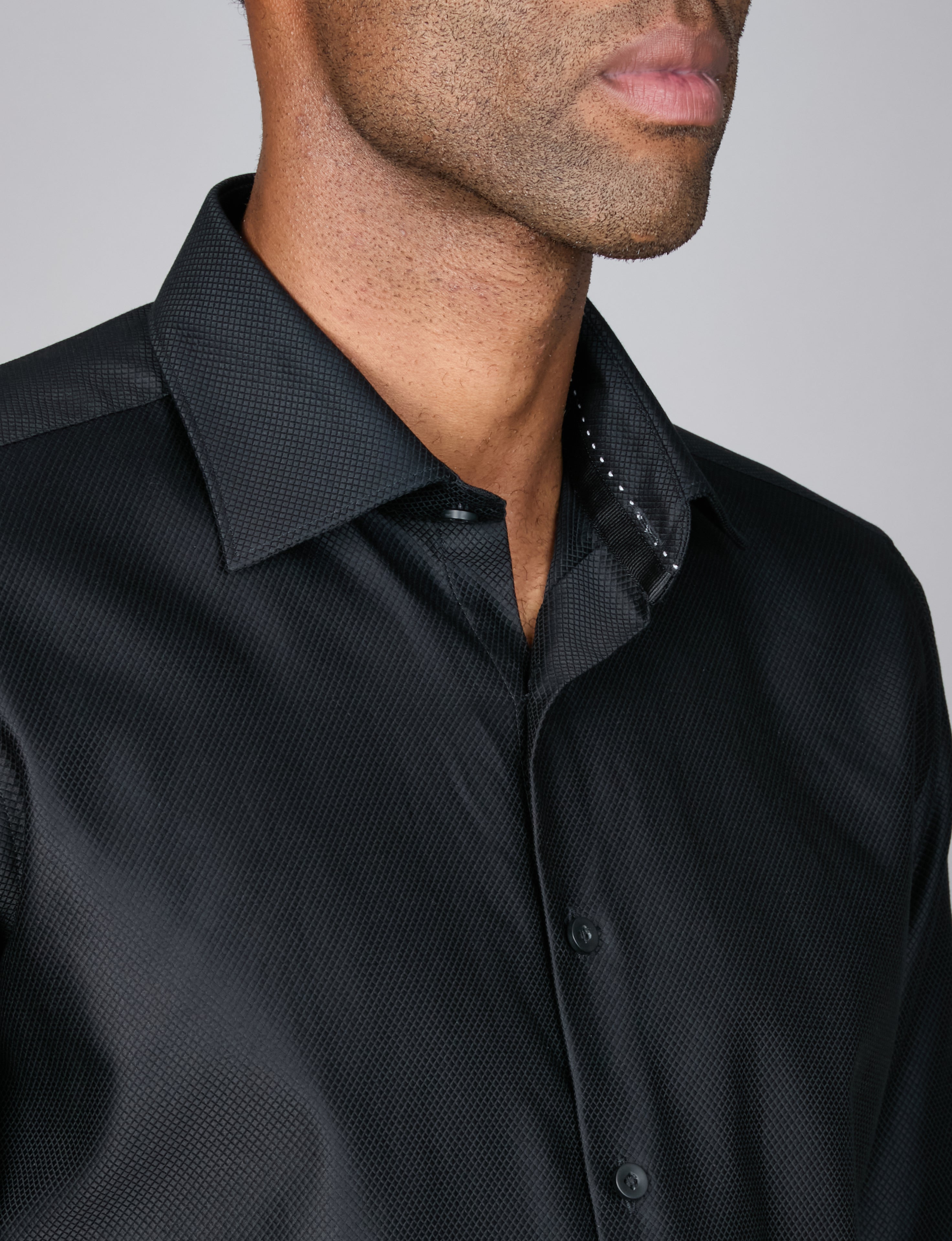 BOTTONE NERO EVENING SLIM FIT SHIRT