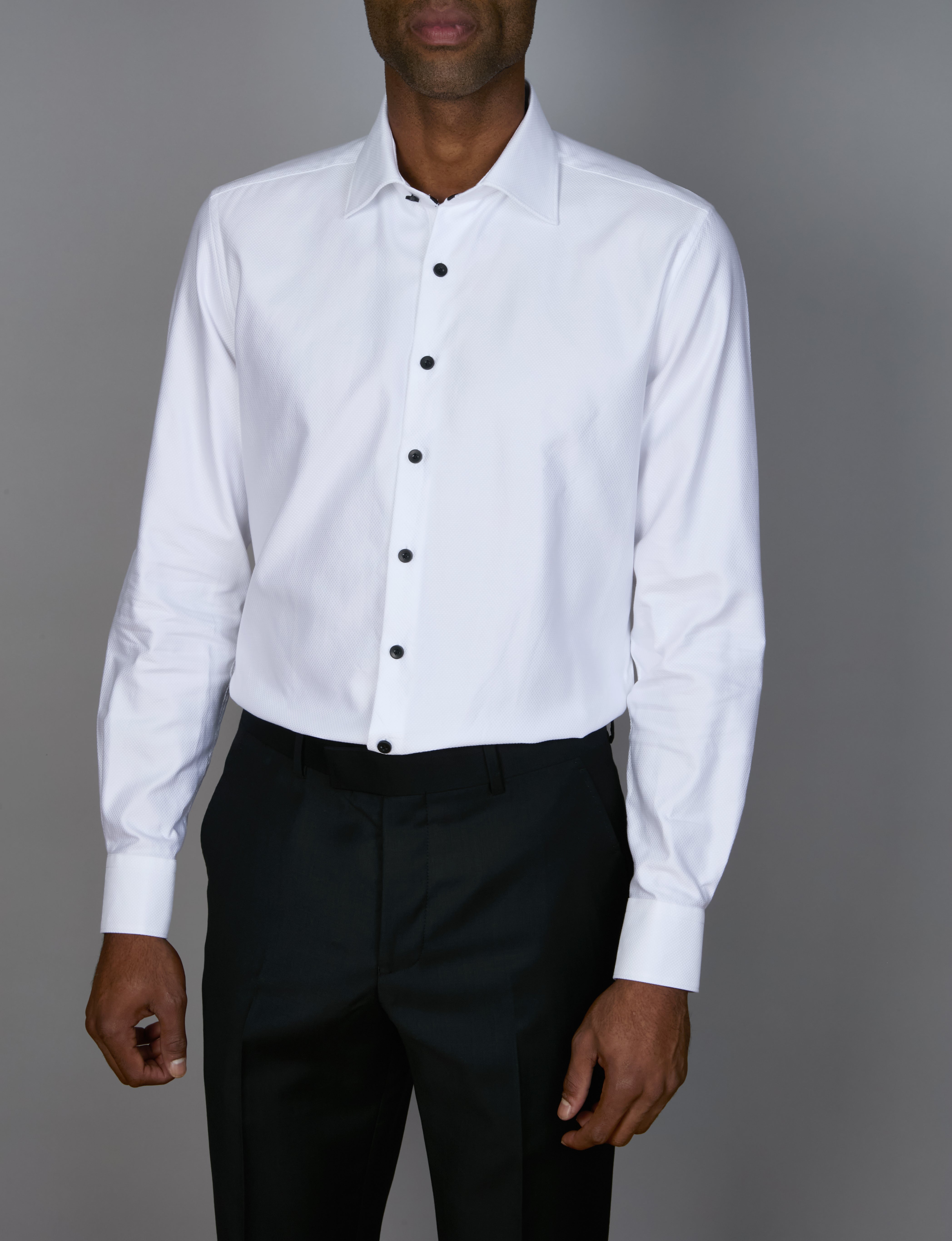 BOTTONE NERO EVENING SLIM FIT SHIRT