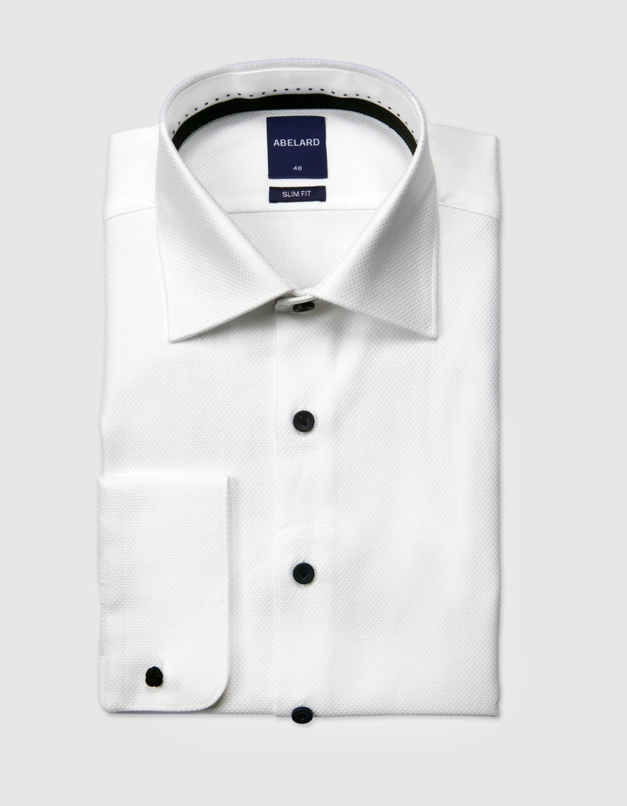 BUTTONE NERO EVENING SHIRT - WHITE Abelard Shirts BUTTONE NERO EVENING SHIRT - WHITE Abelard Shirts
