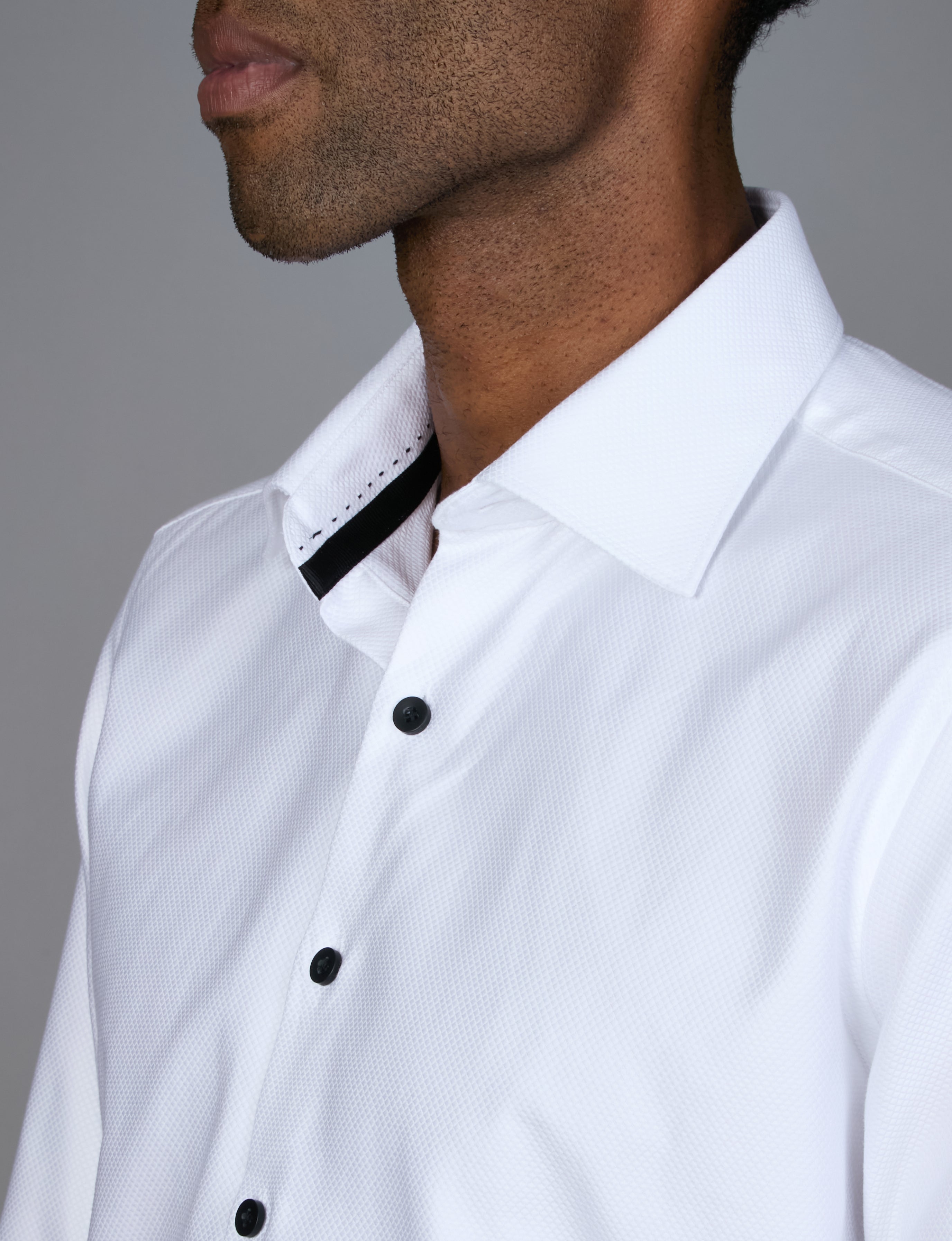 BOTTONE NERO EVENING SLIM FIT SHIRT