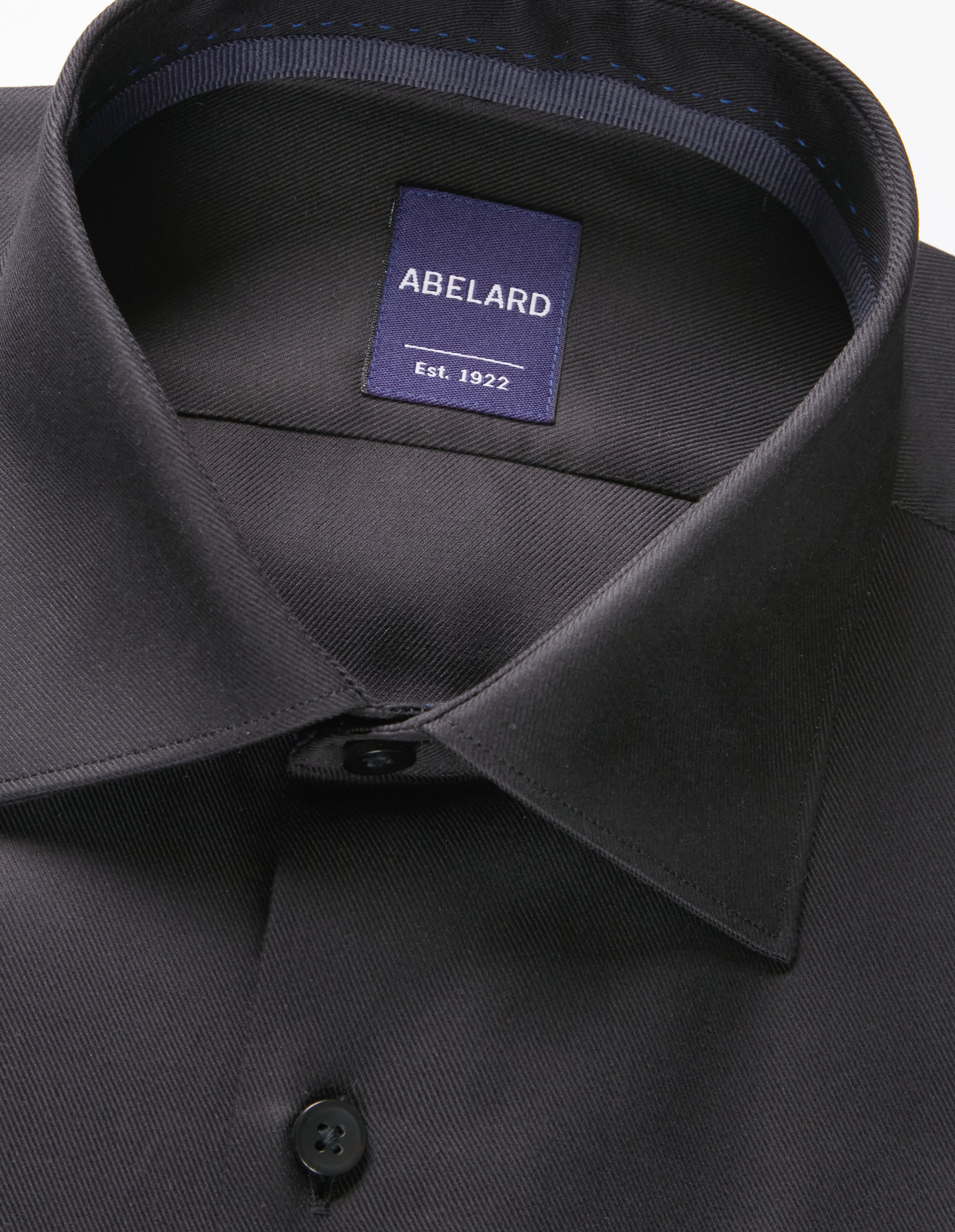 BLACK/BLUE TWILL CLASSIC FIT SHIRT