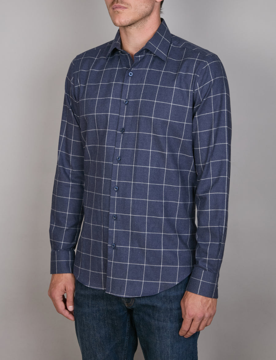Highland Peached Check Slim Fit Shirt