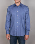 PAGANI PEACHED HERRINGBONE SLIM FIT SHIRT
