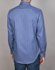 PAGANI PEACHED HERRINGBONE SLIM FIT SHIRT