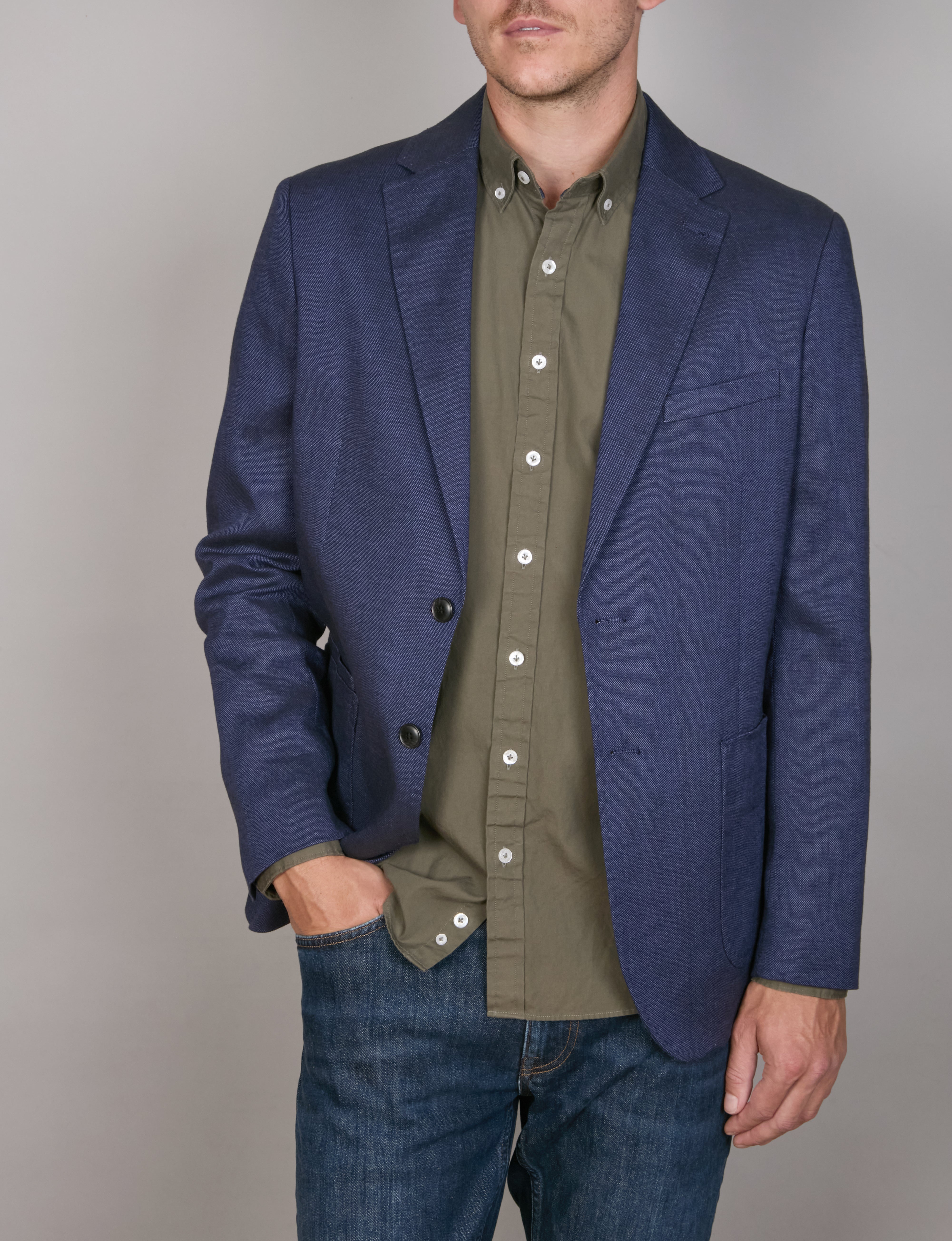 2 PLY ORTONO WASHED OXFORD SLIM FIT SHIRT