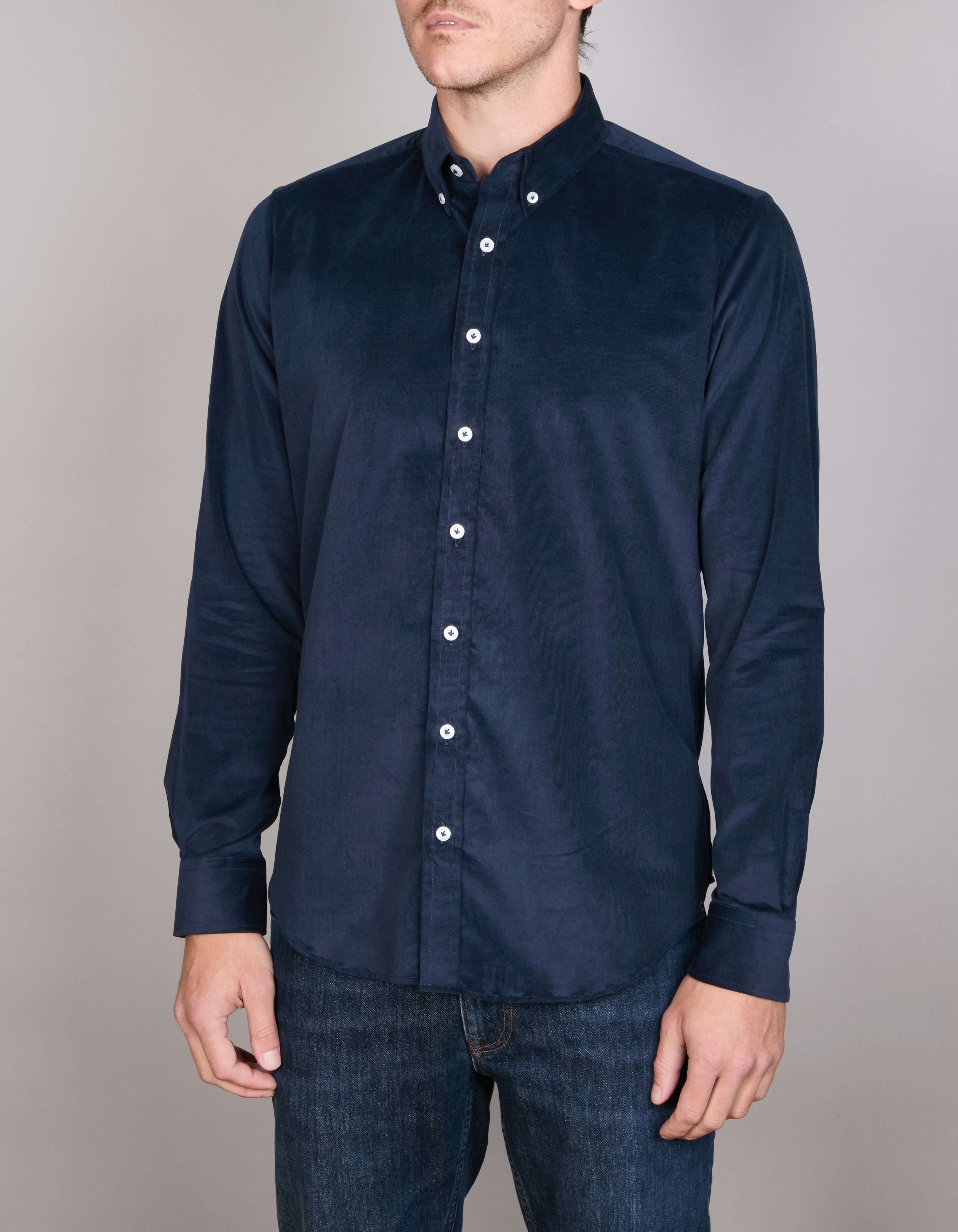 FINE STRETCH BABY CORD SLIM FIT SHIRT