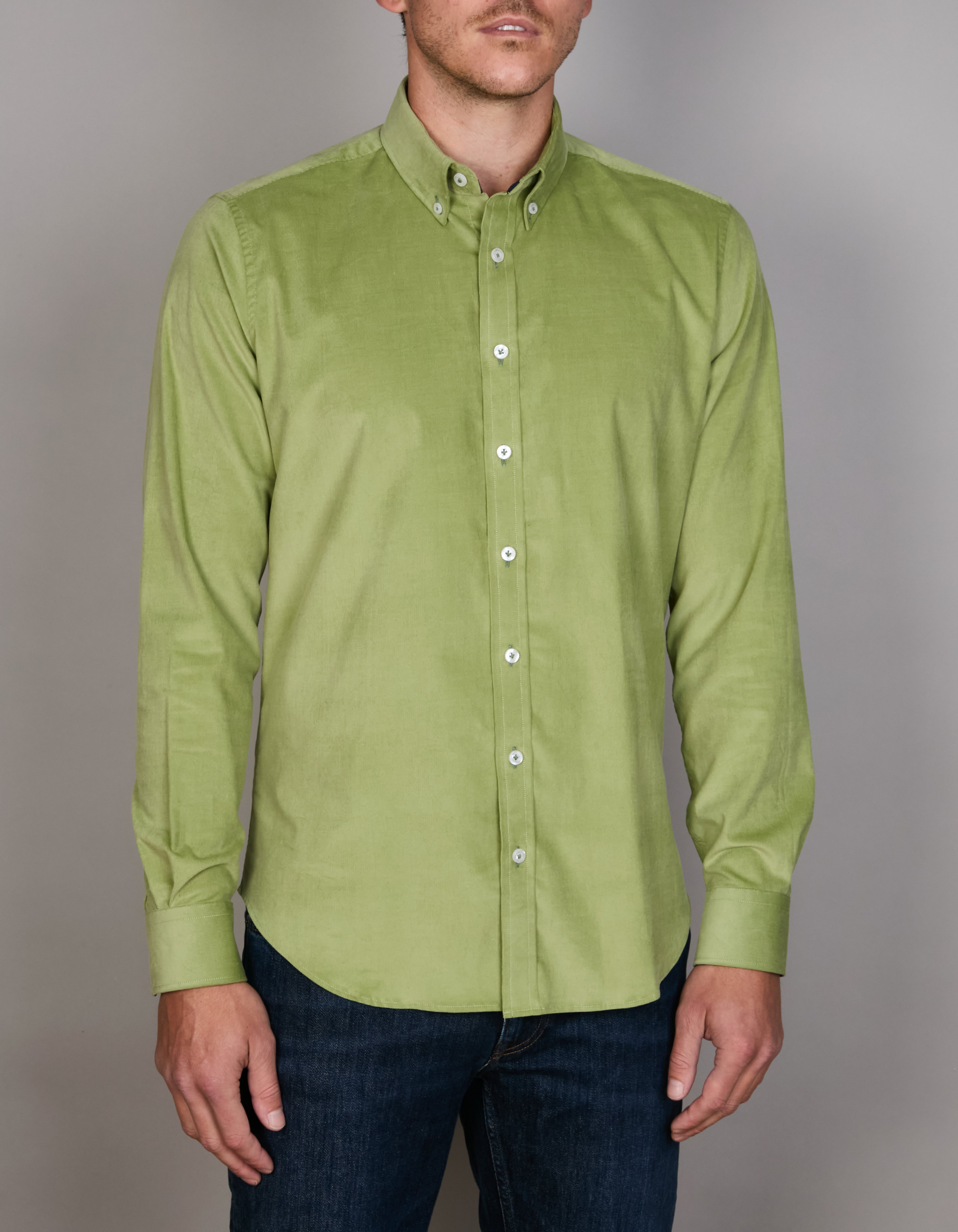 FINE STRETCH BABY CORD SLIM FIT SHIRT